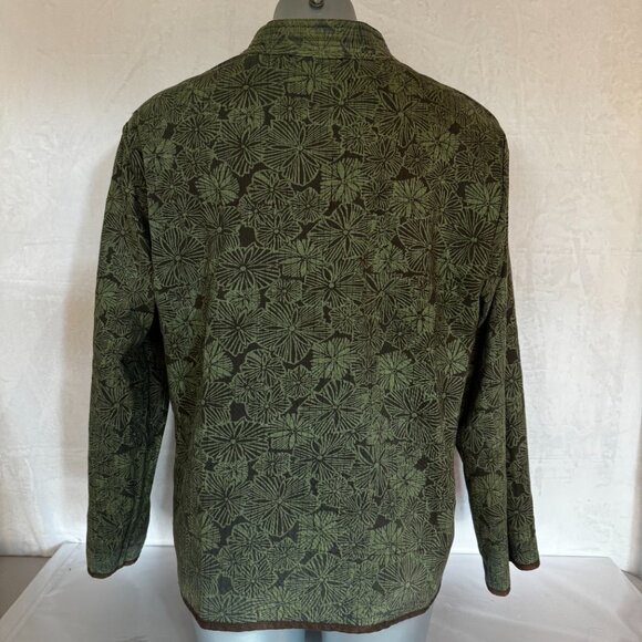 Multiples Women's Reversible Size 1X Open Front Light Weight Mid Length Jacket - Picture 4 of 16